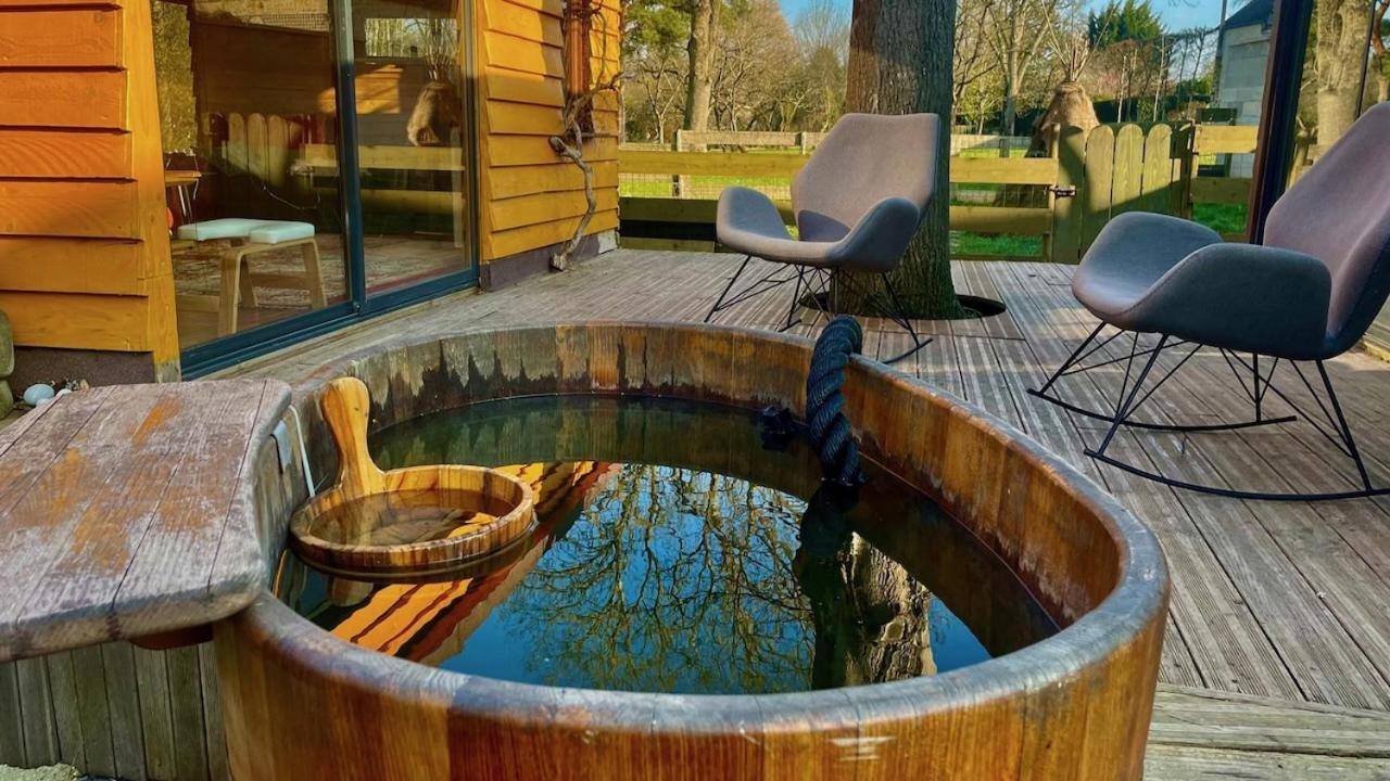 O Et Terre, Gite Ressourcement Bains Spa Cryo Sauna Et Foret Dormelles 外观 照片